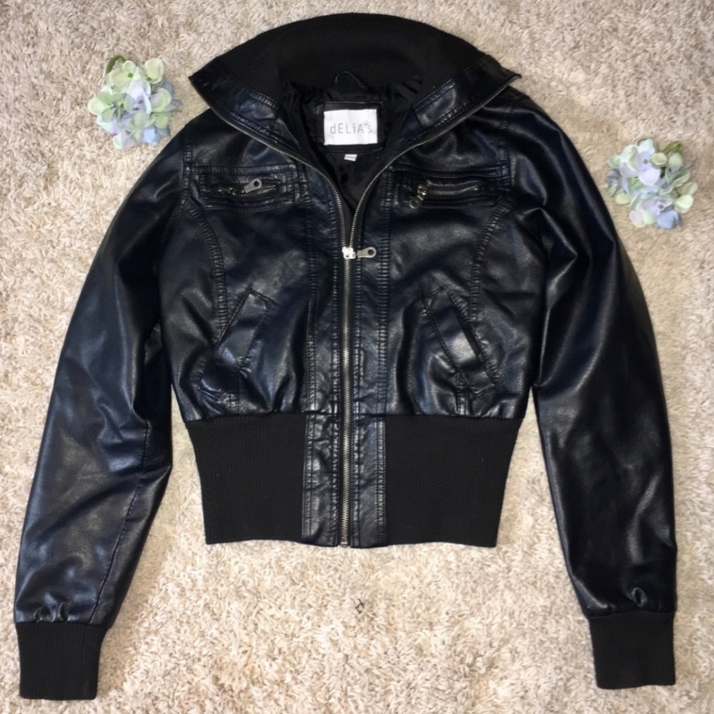 ISO Delia's Leather Bomber Jacket